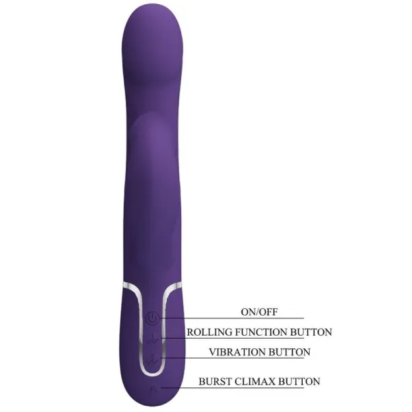 Zalin Rabbit Vibrator Perlen 4 In 1 Lila von Pretty Love Flirtation | Fesselliebe.de