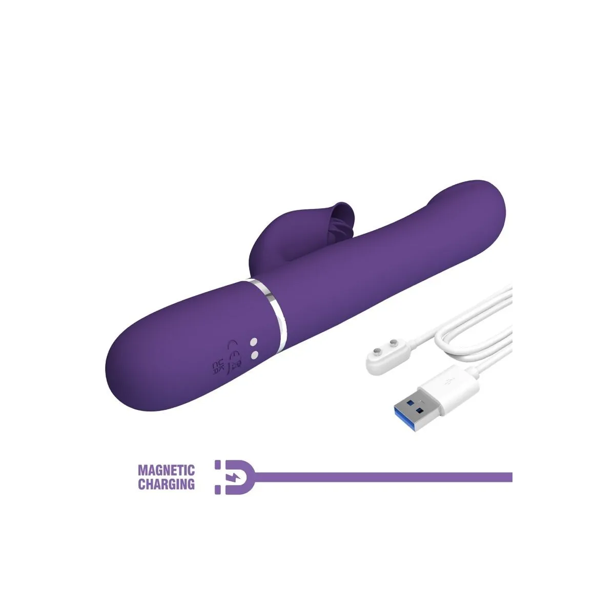 Zalin Rabbit Vibrator Perlen 4 In 1 Lila von Pretty Love Flirtation | Fesselliebe.de