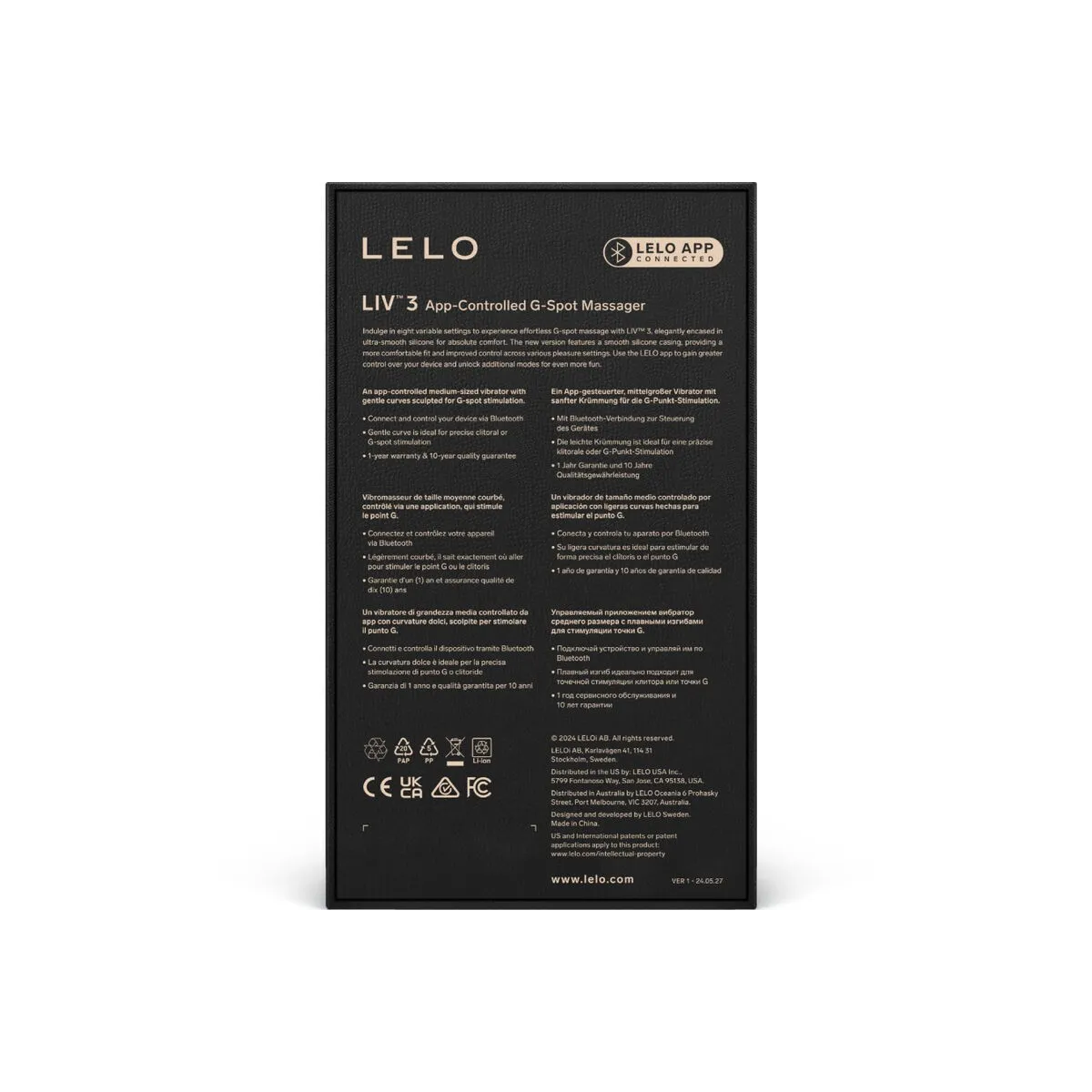 Liv™ 3 G-Spot-Stimulator Violett von Lelo | Fesselliebe.de