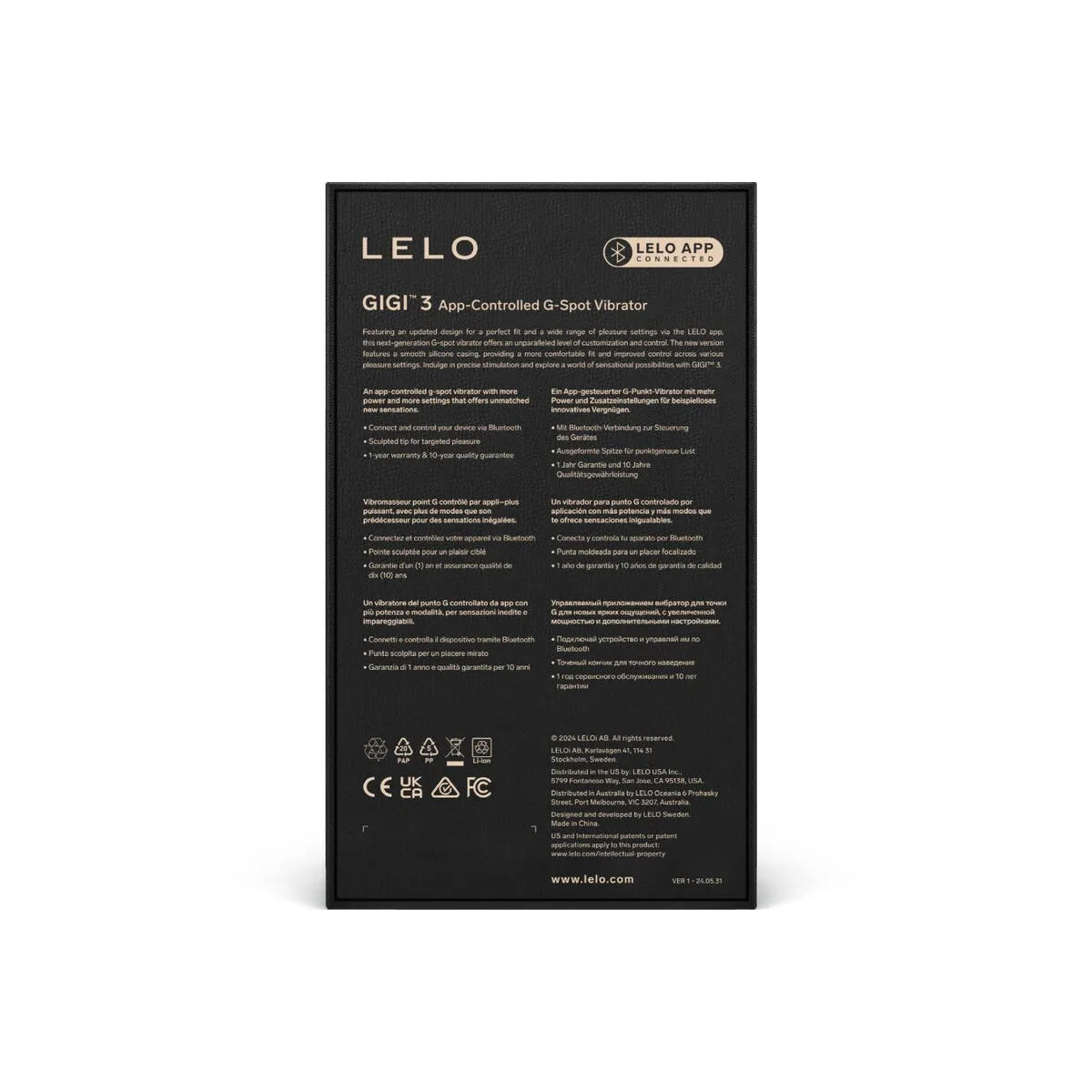 Gigi™ 3 G-Spot-Vibrator Blau von Lelo | Fesselliebe.de