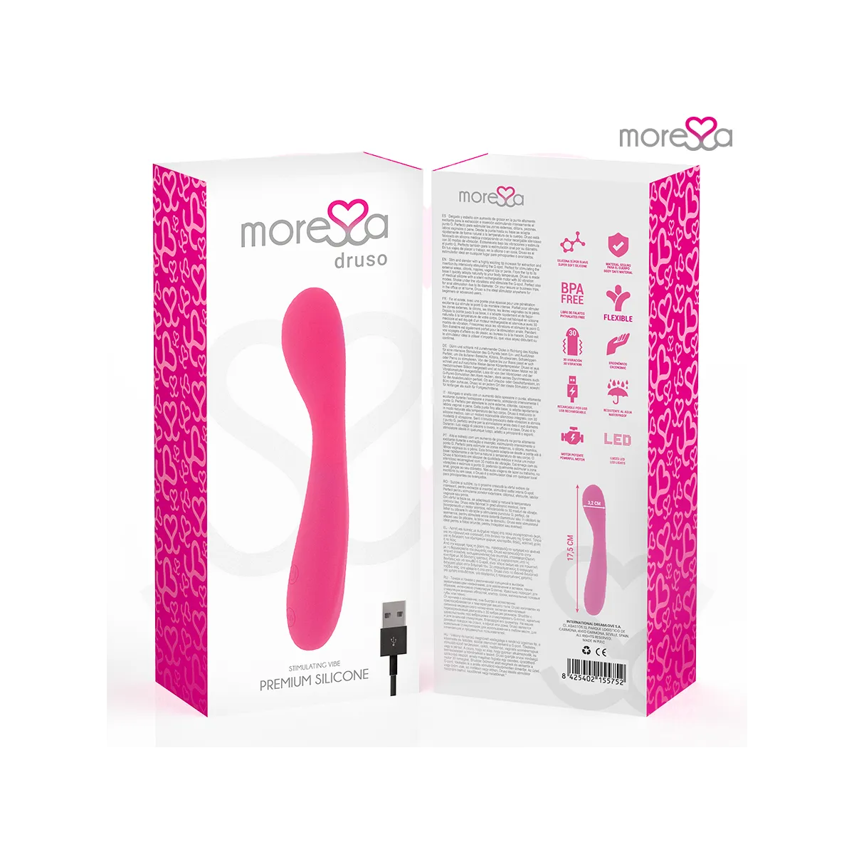 Druso Premium Silikon wiederaufladbar von Moressa | Fesselliebe.de