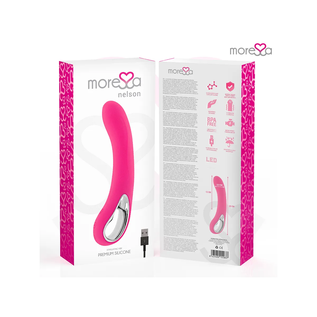 Nelson Premium Silikon wiederaufladbar von Moressa | Fesselliebe.de