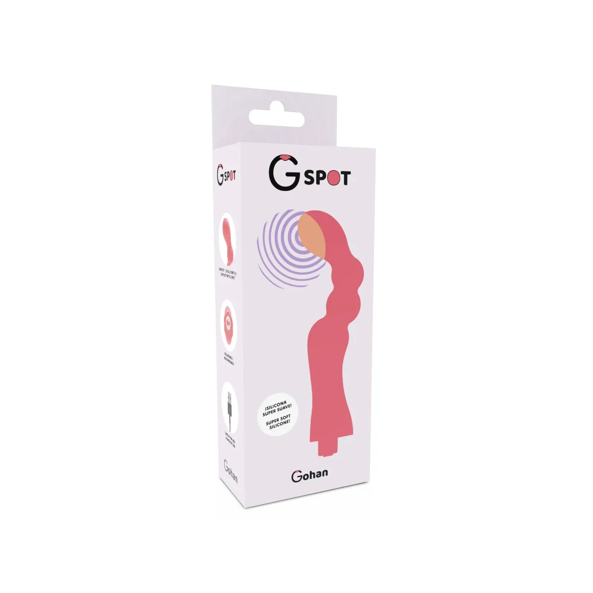 Gohan Vibrator Hellrot von G-Spot | Fesselliebe.de