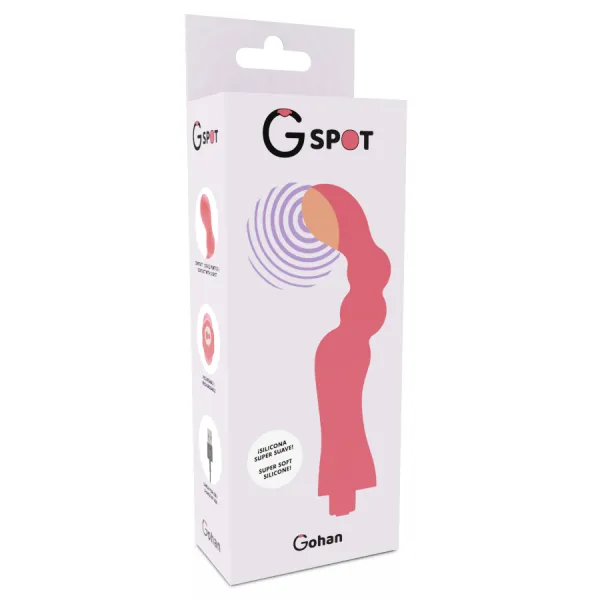 Gohan Vibrator Hellrot von G-Spot | Fesselliebe.de