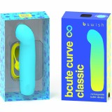 Bcute Curve Infinite Klassischer wiederaufladbarer Vibrator aus Blauem Silikon von B Swish | Fesselliebe.de