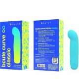 Bcute Curve Infinite Klassischer wiederaufladbarer Vibrator aus Blauem Silikon von B Swish | Fesselliebe.de