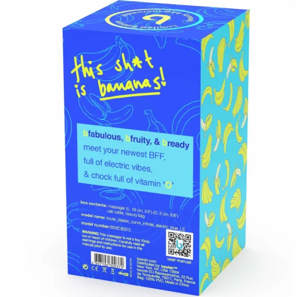 Bcute Curve Infinite Classic Limited Edition Blauer Silikon-Vibrator von B Swish | Fesselliebe.de