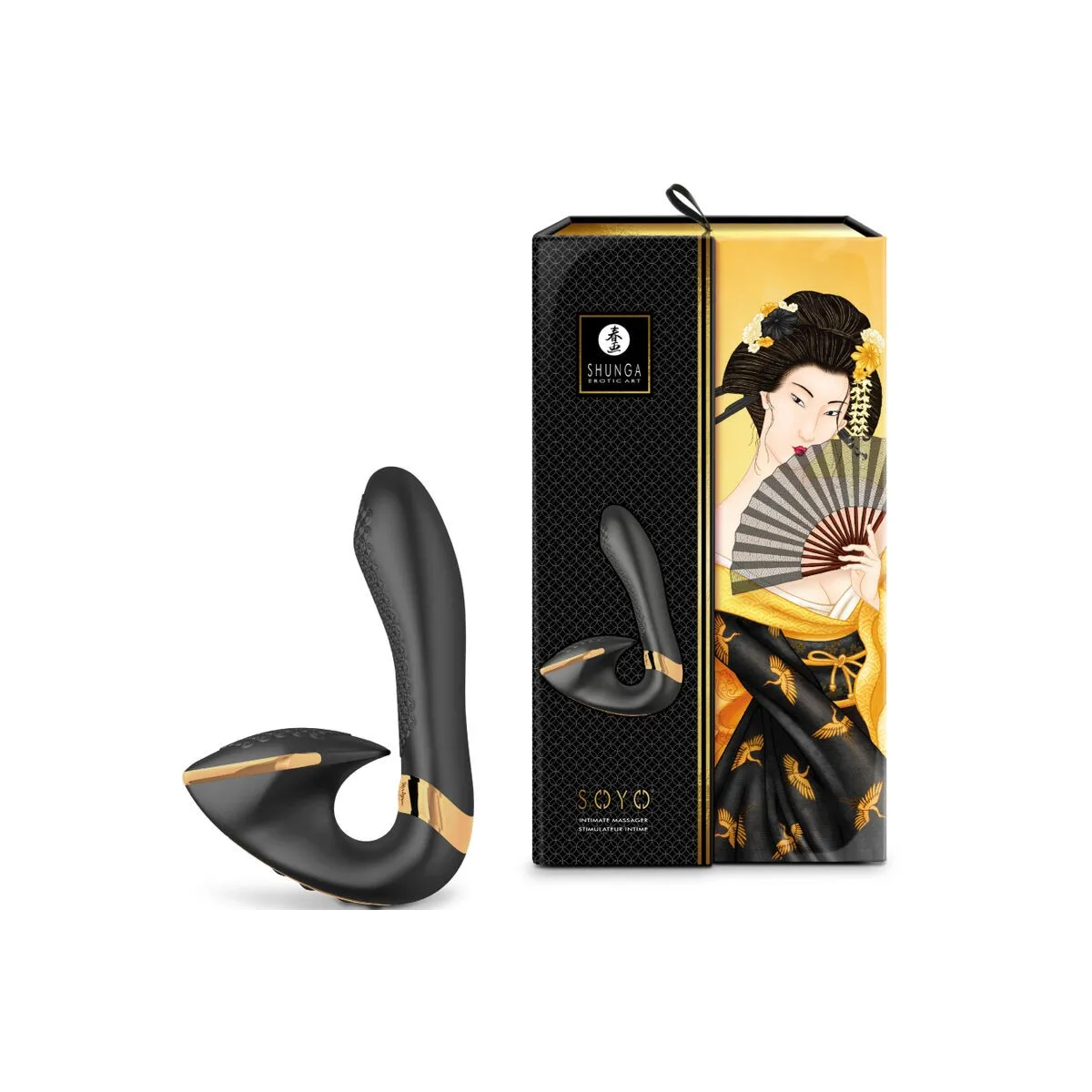 Soyo Intim Massager Schwarz von Shunga Toys | Fesselliebe.de