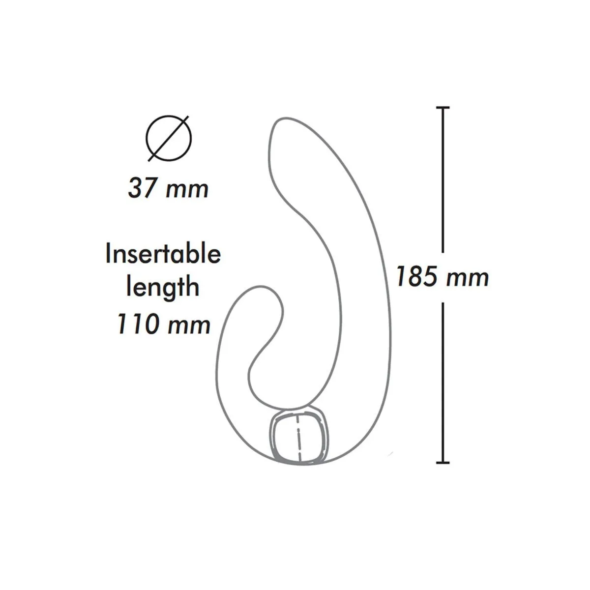 Miyo Intim Massager Schwarz von Shunga Toys | Fesselliebe.de