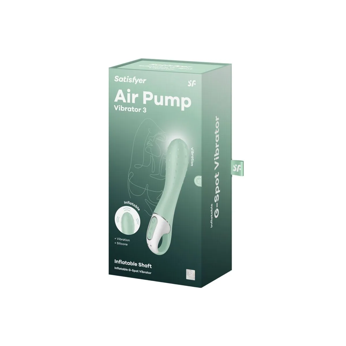 Air Pump Vibrator 3 aufblasbarer G-Punkt Mint von Satisfyer Vibrator | Fesselliebe.de