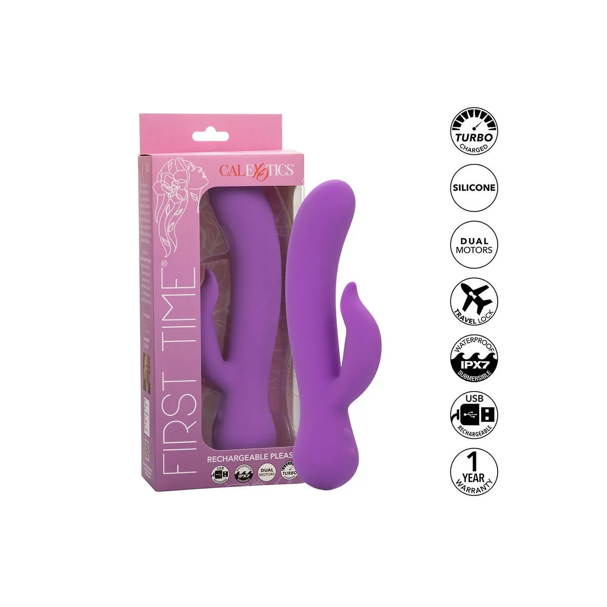 First Time Vibrator Pleaser wiederaufladbar Lila von Calexotics | Fesselliebe.de