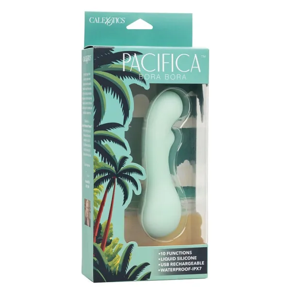 Pacifica Bora Bora Estimulator G-Spot 10 Vibrationen Aqua von Calexotics | Fesselliebe.de