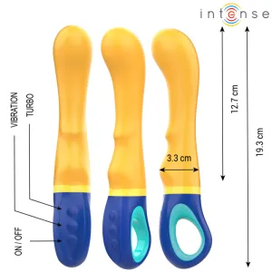 Shaggy Gelber G-Spot-Vibrator von Intense Fun