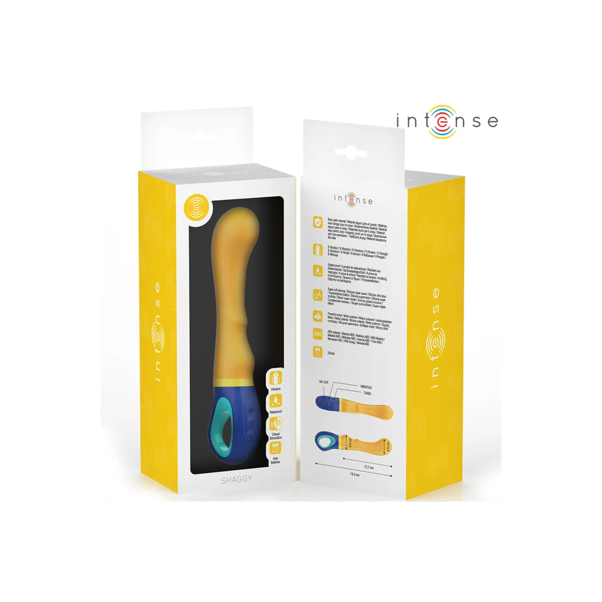 Shaggy Gelber G-Spot-Vibrator von Intense Fun | Fesselliebe.de