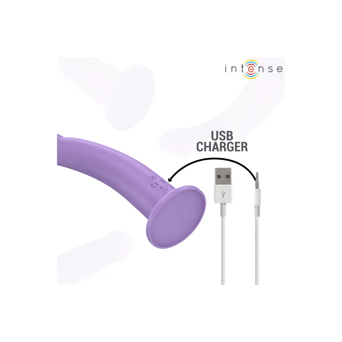Eddie Vibrator 17,5 cm 10 Vibrationen Lila mit Fernbedienung von Intense Fun | Fesselliebe.de