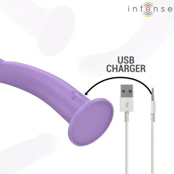 Eddie Vibrator 17,5 cm 10 Vibrationen Lila mit Fernbedienung von Intense Fun | Fesselliebe.de