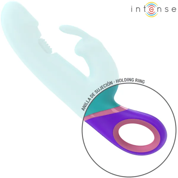 Monica Rabbit Vibrator mit Rotierendem G-Spot-Stimulator Blau von Intense Fun | Fesselliebe.de