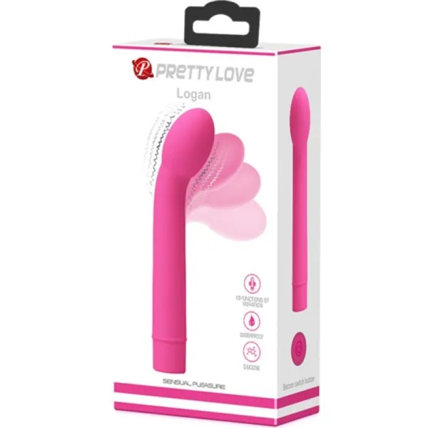 Logan G-Spot Vibrator 10 Vibrationen Rosa von Pretty Love | Fesselliebe.de