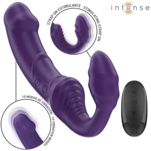 Jill Doppelvibrator 20 cm Lila mit Fernbedienung von Intense Fun