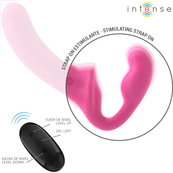 Amy Doppelvibrator 20 cm Rosa mit Fernbedienung von Intense Fun | Fesselliebe.de