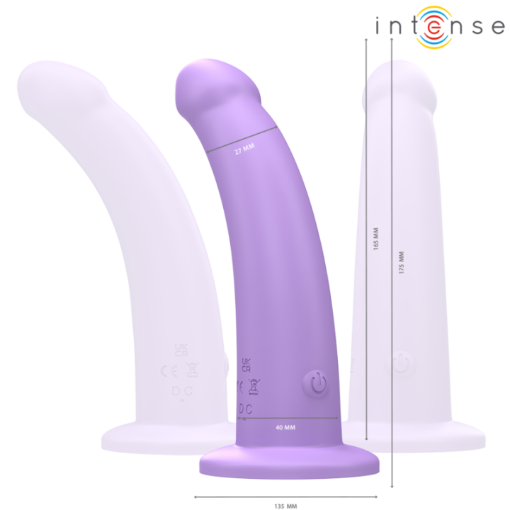 Eddie Vibrator 17,5 cm 10 Vibrationen Lila mit Fernbedienung von Intense Fun | Fesselliebe.de