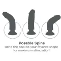 Vibratordildo 23 cm natürlich von King Cock