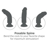 Vibratordildo 23 cm natürlich von King Cock | Fesselliebe.de