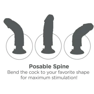 Vibratordildo 23 cm natürlich von King Cock