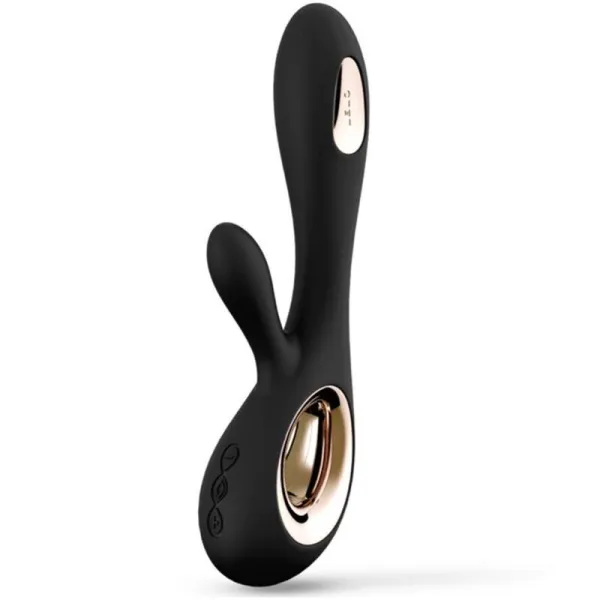 Soraya Wave Vibrator Rabbit Schwarz von Lelo | Fesselliebe.de