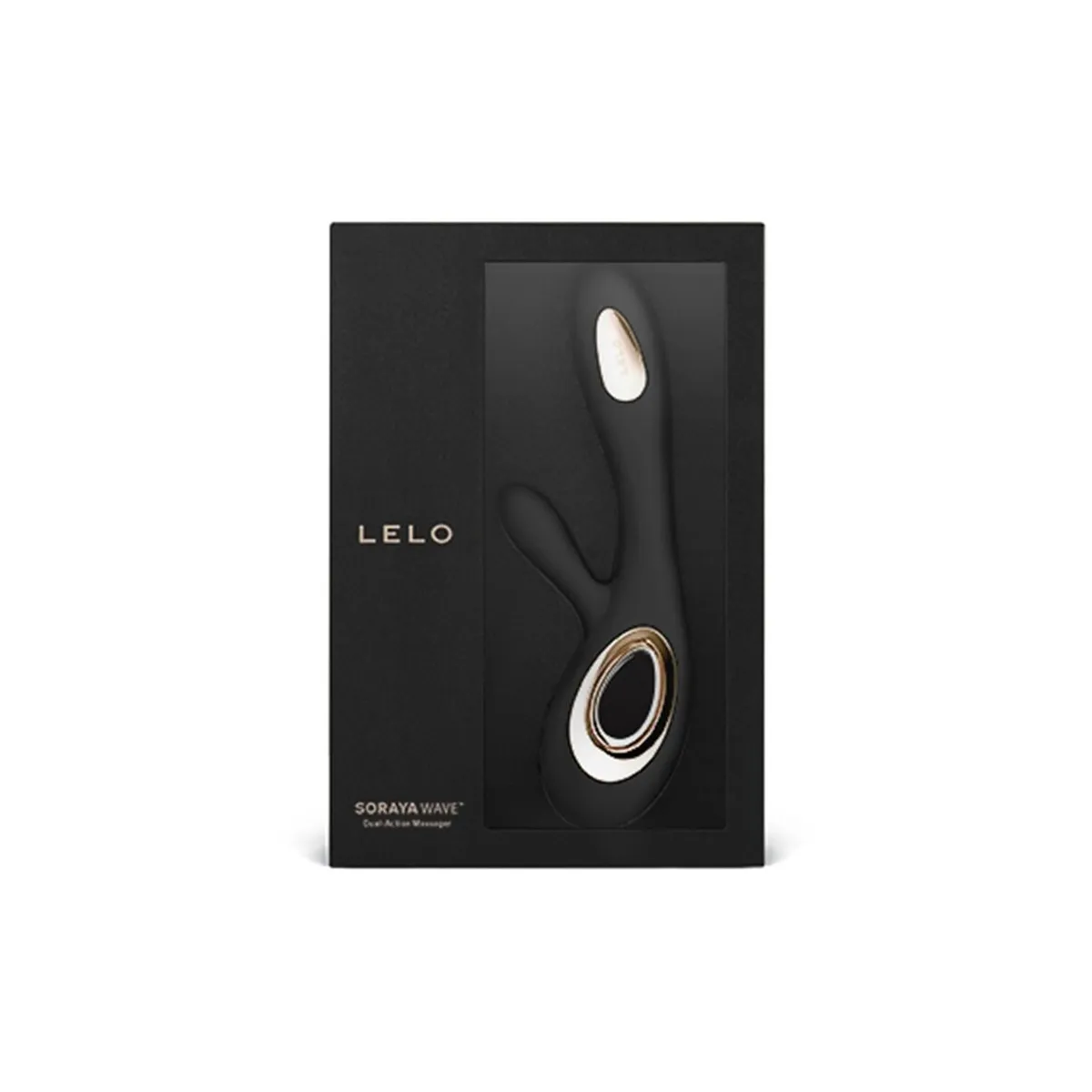 Soraya Wave Vibrator Rabbit Schwarz von Lelo | Fesselliebe.de