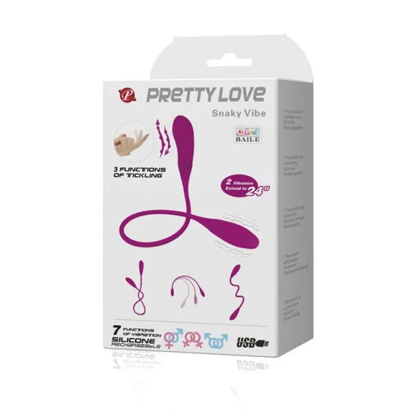 Smart - Snaky Vibe Vibrator 7v + 3 Tickling von Pretty Love Smart | Fesselliebe.de
