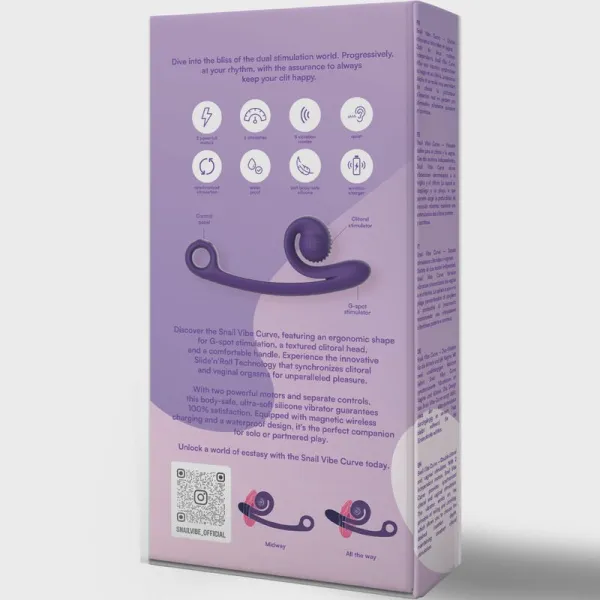 Kurvenvibrator Lila von Snail Vibe | Fesselliebe.de