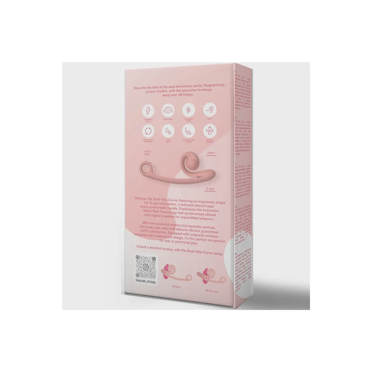 Curve Orange Vibrator von Snail Vibe | Fesselliebe.de