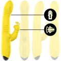 Toky Multifunktionsvibrator Up & Down mit Klitorelstimulator Gelb von Intense Fun
