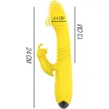 Toky Multifunktionsvibrator Up & Down mit Klitorelstimulator Gelb von Intense Fun