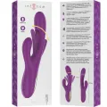 Apolo wiederaufladbarer Multifunktionsvibrator 7 Vibrationen mit Lila Schwingender Zunge von Intense Fun