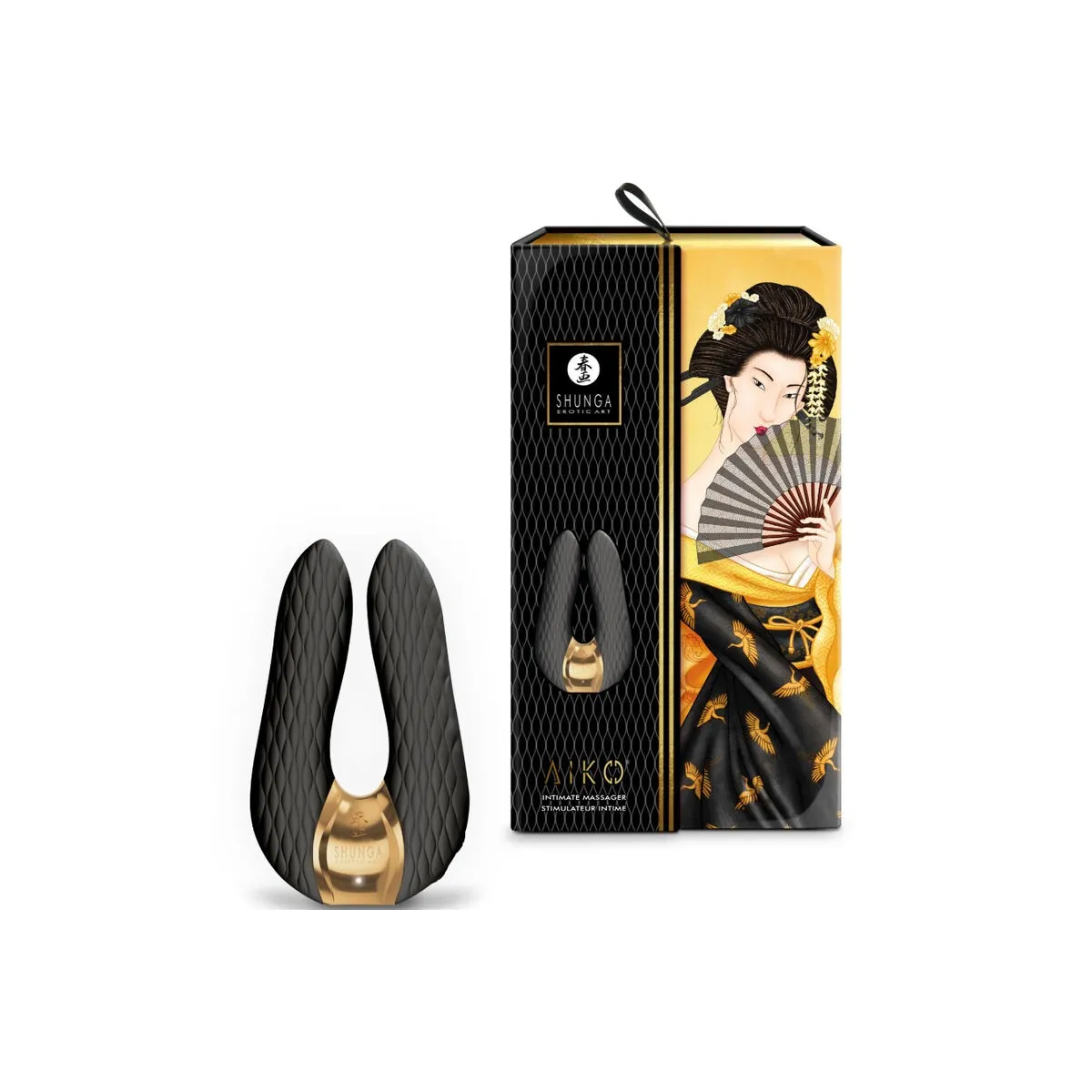 Aiko Intimmassager Schwarz von Shunga Toys | Fesselliebe.de