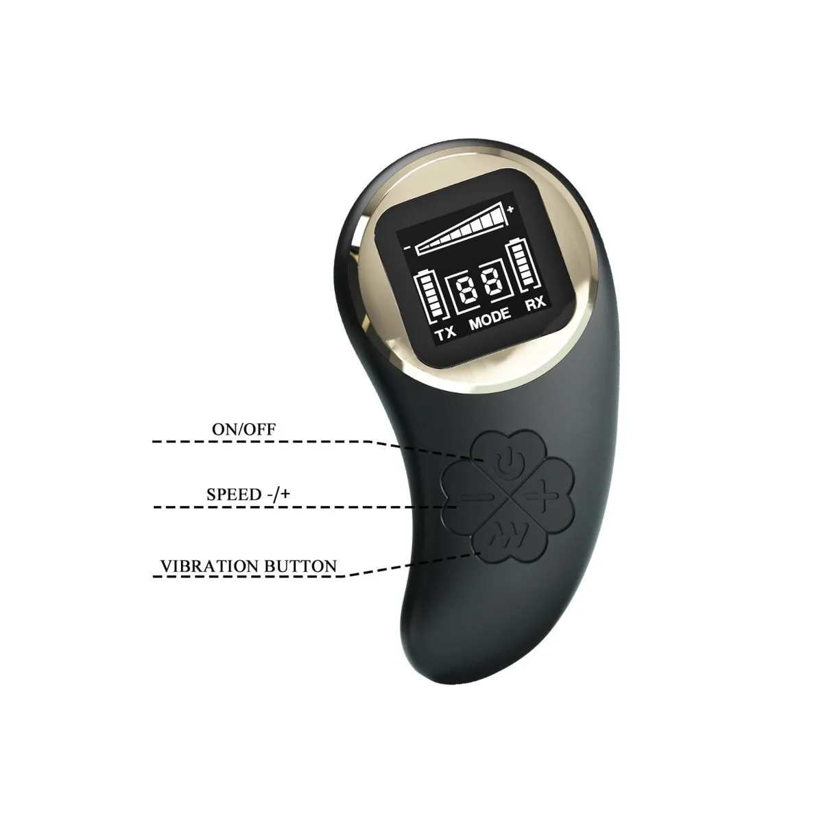 Nathan Double Pleasure Vibrator mit Fernbedienung von Pretty Love C-Type | Fesselliebe.de