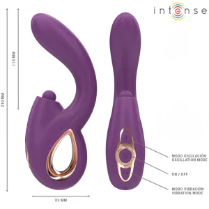Lali Multifunktions-G-Punkt-Vibrator Tapping & Stoss & Vibration Lila von Intense Fun