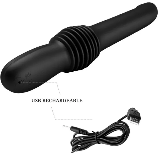 Pazuzu Vibrator 3 Stossmodi Schwarz von Pretty Love | Fesselliebe.de