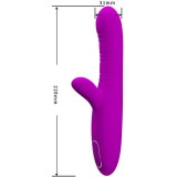 Angelique Multifunktionsvibrator + Klitorisstimulator Lila von Pretty Love | Fesselliebe.de