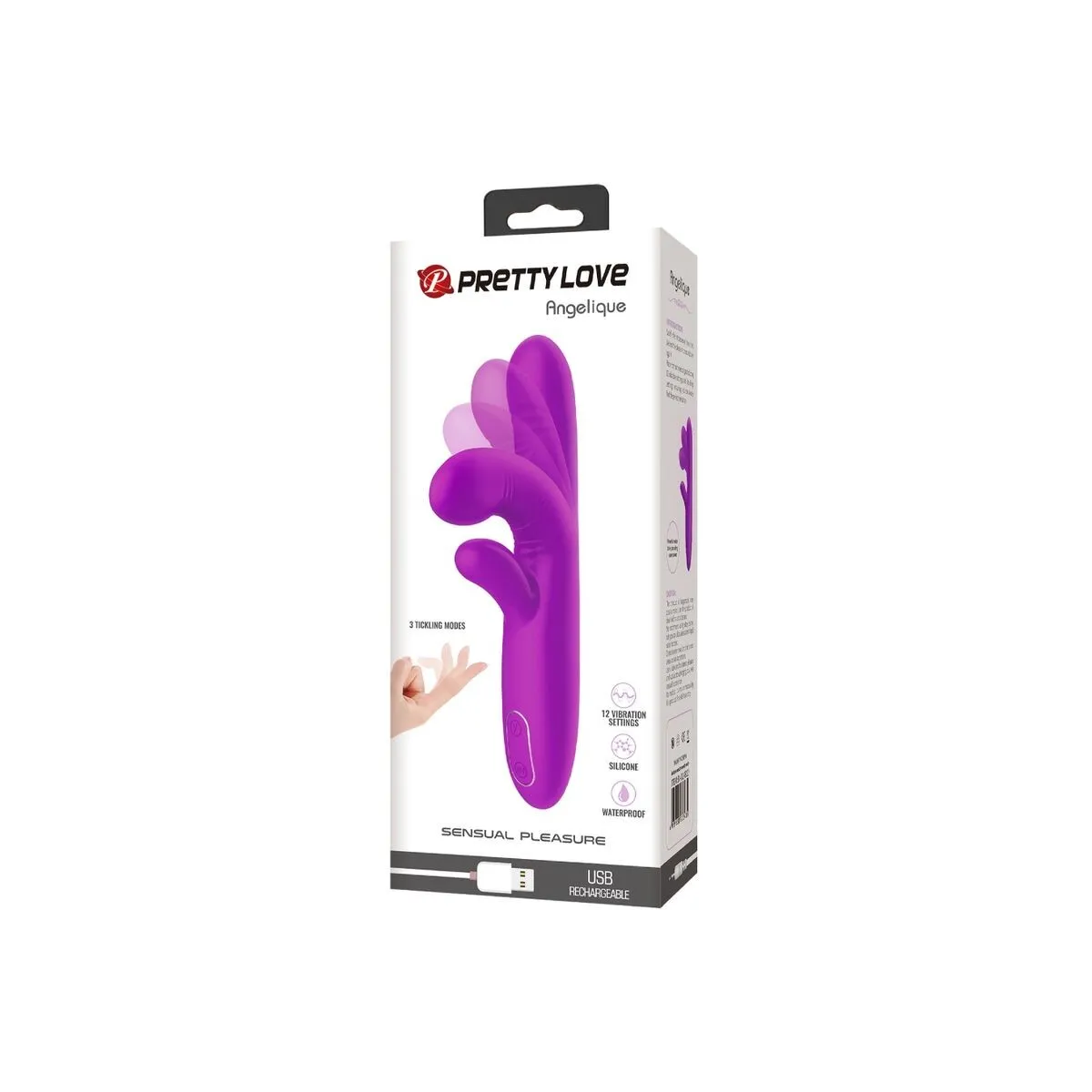 Angelique Multifunktionsvibrator + Klitorisstimulator Lila von Pretty Love | Fesselliebe.de