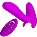 Massager & Vibrator 12 Vibrationen mit Fernbedienung Lila von Pretty Love
