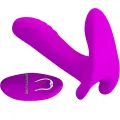 Massager & Vibrator 12 Vibrationen mit Fernbedienung Lila von Pretty Love
