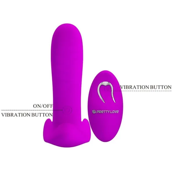 Massager & Vibrator 12 Vibrationen mit Fernbedienung Lila von Pretty Love | Fesselliebe.de