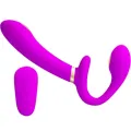 Thunderbird Doppelter Strap-On-Vibrator mit Fernbedienung Lila von Pretty Love