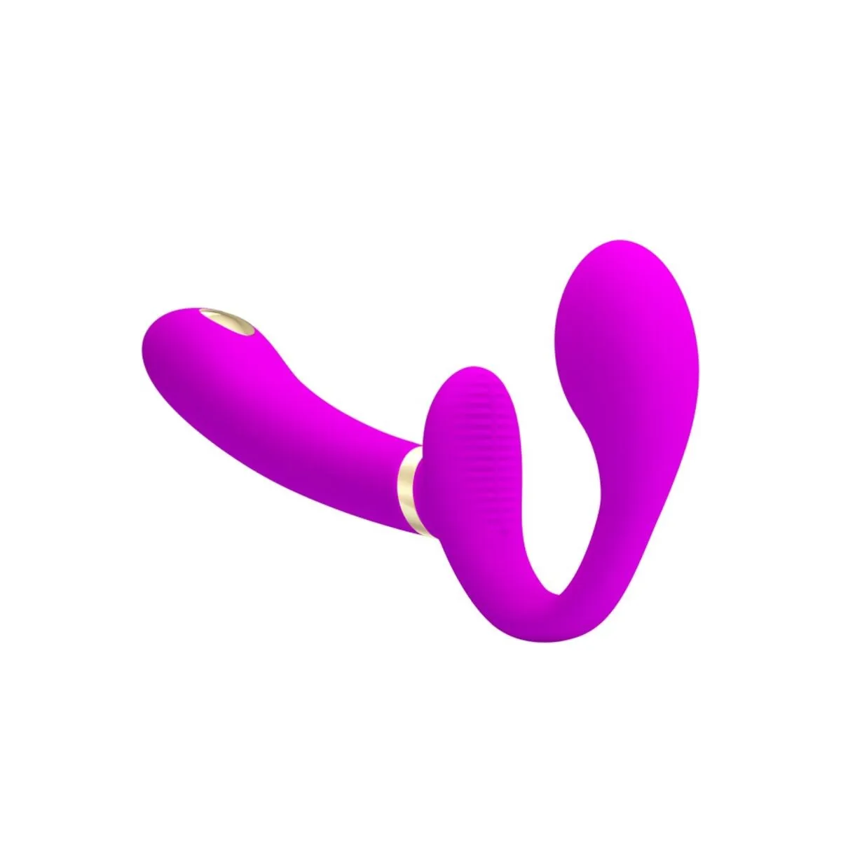 Thunderbird Doppelter Strap-On-Vibrator mit Fernbedienung Lila von Pretty Love | Fesselliebe.de