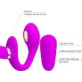 Thunderbird Doppelter Strap-On-Vibrator mit Fernbedienung Lila von Pretty Love