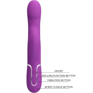 4 In 1 Multifunktionsvibrator & Stimulator Lila von Pretty Love