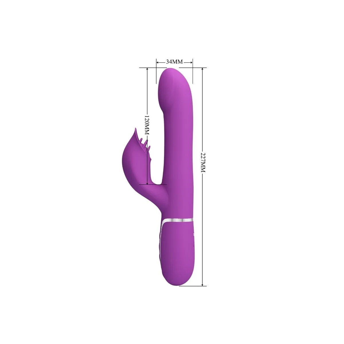 4 In 1 Multifunktionsvibrator & Stimulator Lila von Pretty Love | Fesselliebe.de